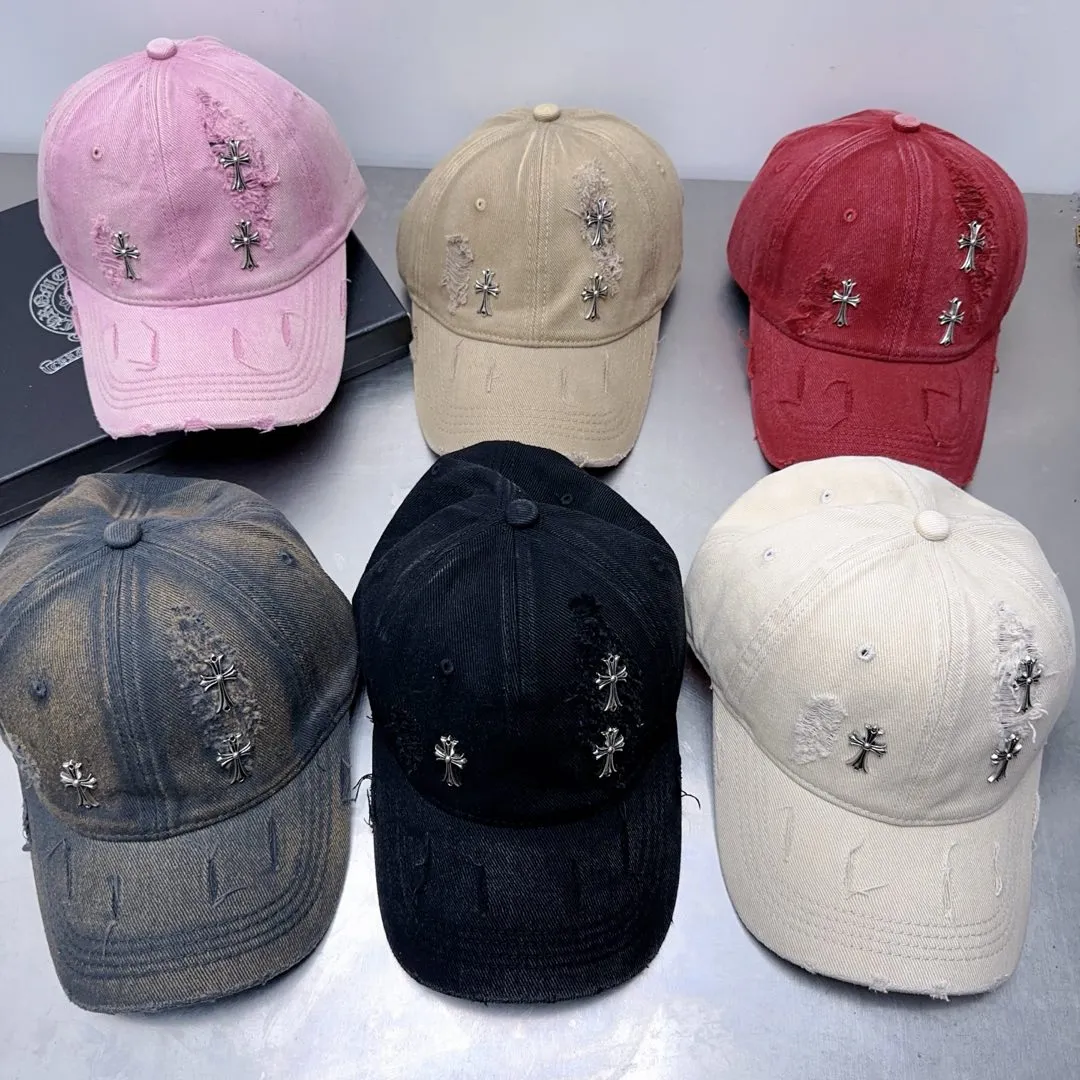 Crowe heart hole baseball cap